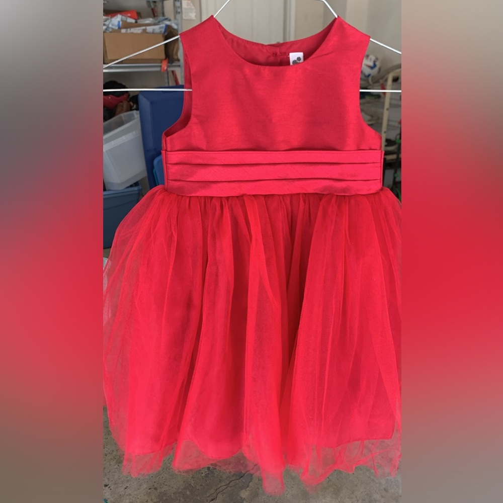 Elegant Watermelon Red Kids Dress